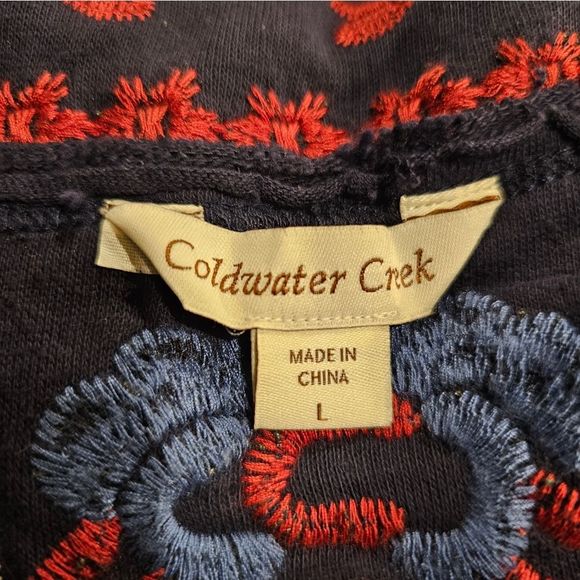 SOLD!!! COLDWATER CREEK Embroidered Swing Long - Large - Picture 9 of 9